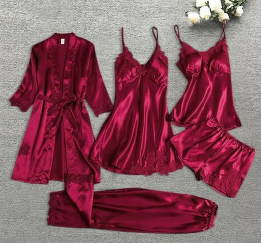 Silk Satin Night Dress For Girls