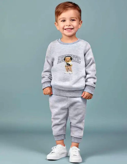 Boy's Letter Print Sweatshirt & Pants Set For Autumn And Winter daily & Outdoor Wear