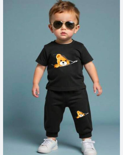 Boy's Letter Print Sweatshirt & Pants Set For Autumn And Winter daily & Outdoor Wear