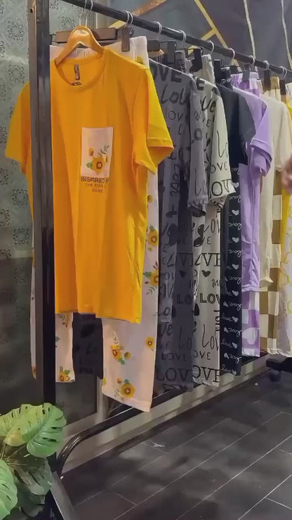 T-Shirt and Trouser Set for Women & Girls