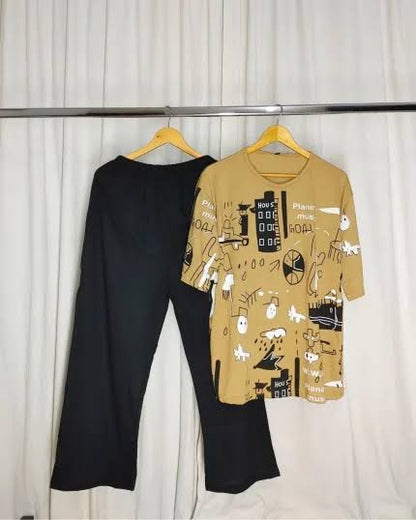 T-Shirt and Trouser Set for Women & Girls