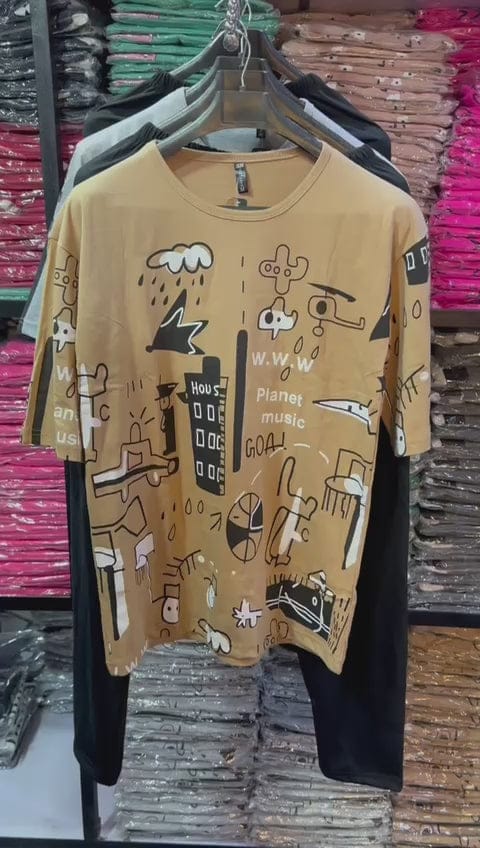 T-Shirt and Trouser Set for Women & Girls